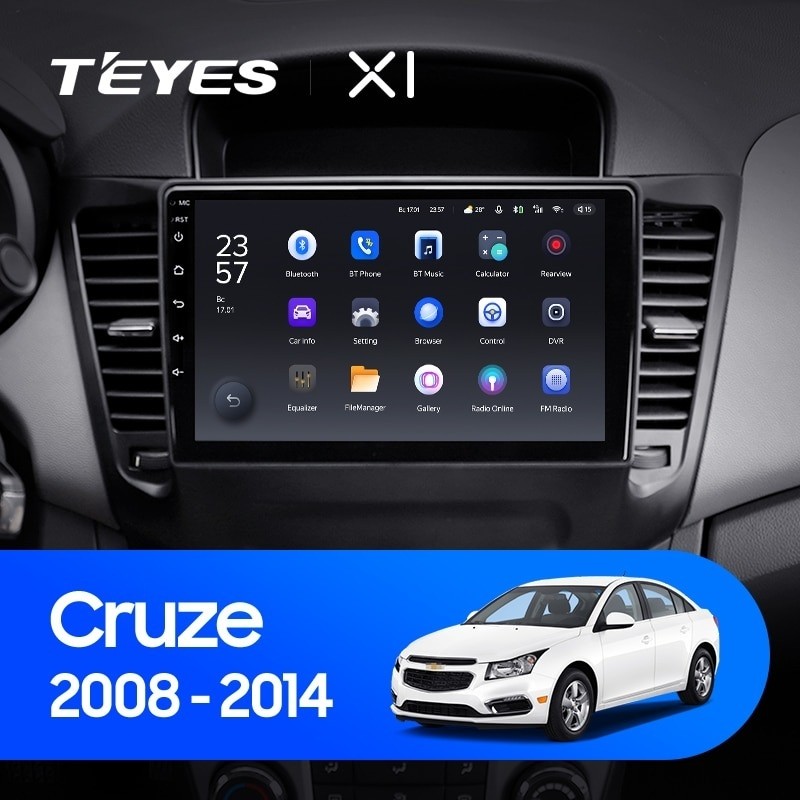 Штатная магнитола Teyes X1 4G 232 Chevrolet Cruze J300 2008-2014 2670000₽