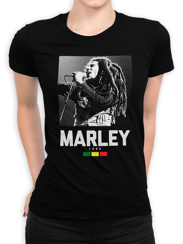 фото Футболка женская dream shirts боб марли bob marley 2202111 черная l