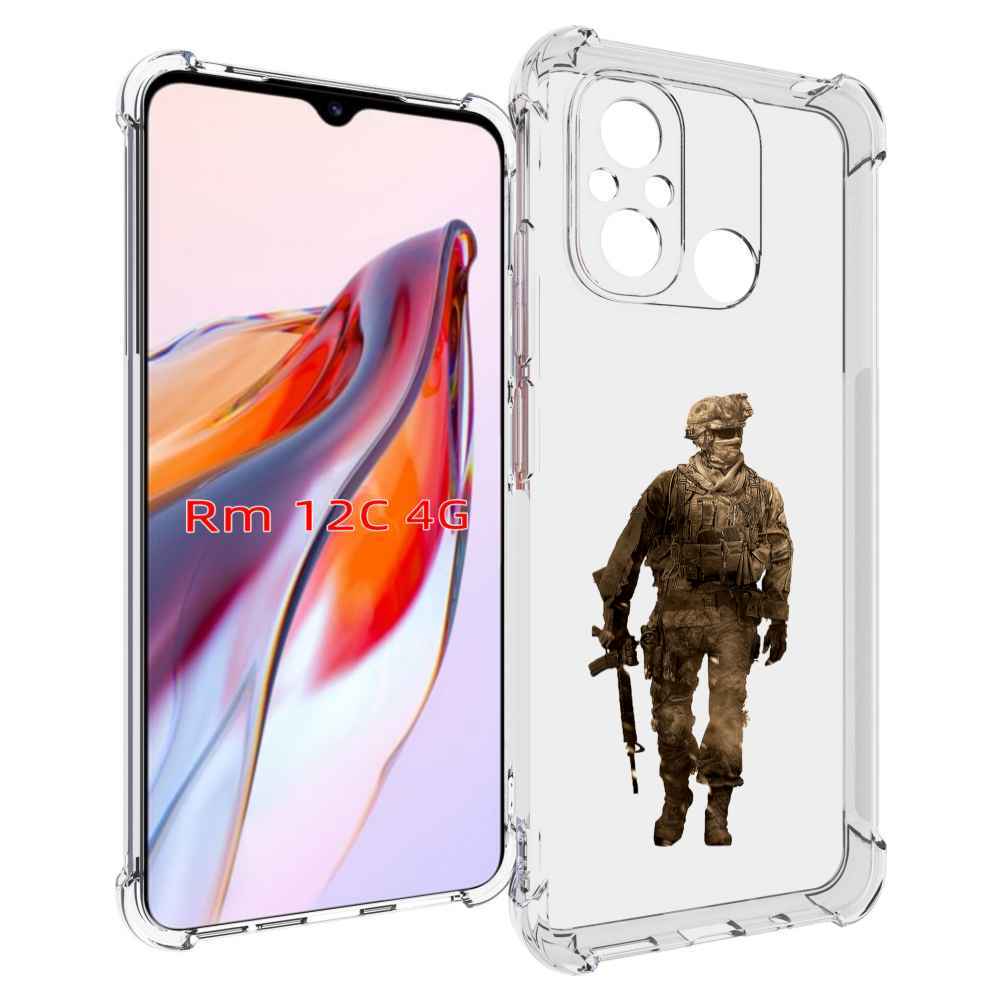 

Чехол MyPads call-of-duty мужской для Xiaomi Redmi 12C / Poco C55, Прозрачный, Tocco