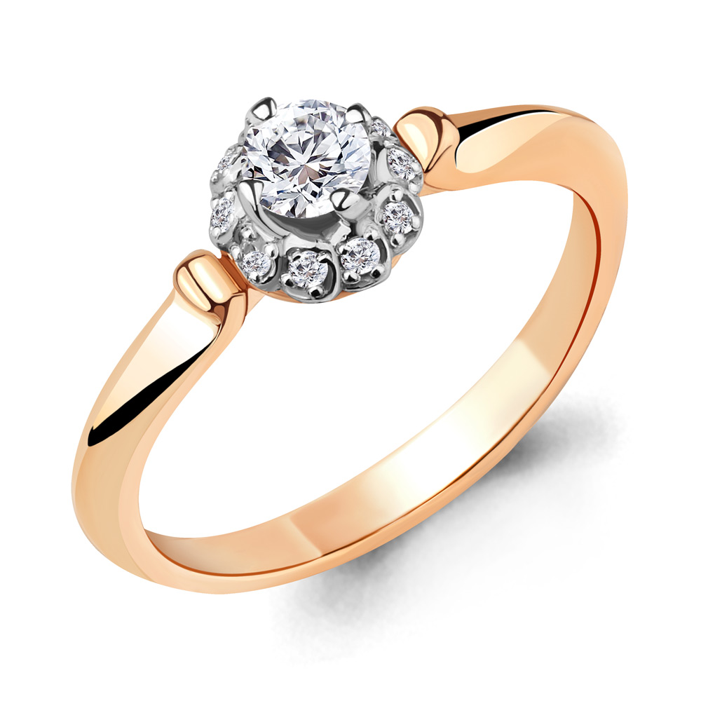 

Кольцо из красного золота с бриллиантом Aquamarine Aquamarine 963680к_585_кз р. 16,5, 963680к_585_кз
