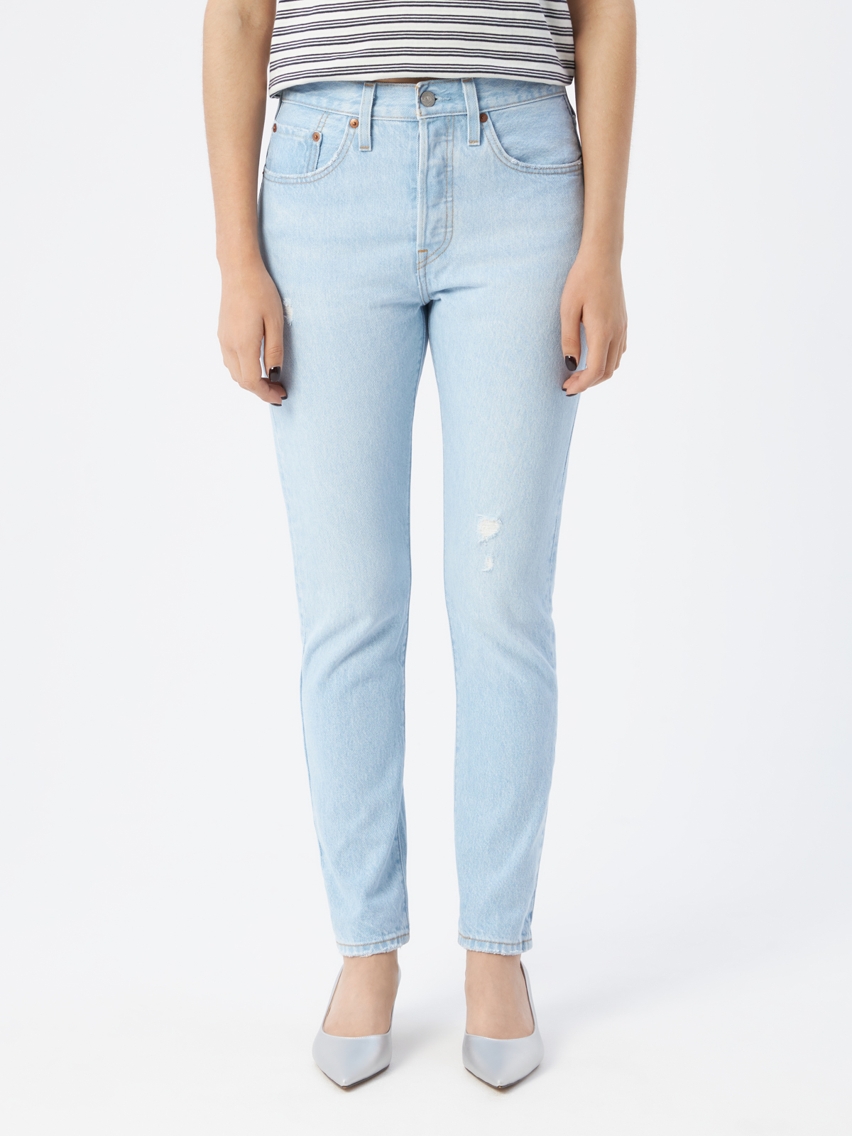 

Джинсы женские Levi's 29502-0215 голубые 28-30, Голубой, 501
