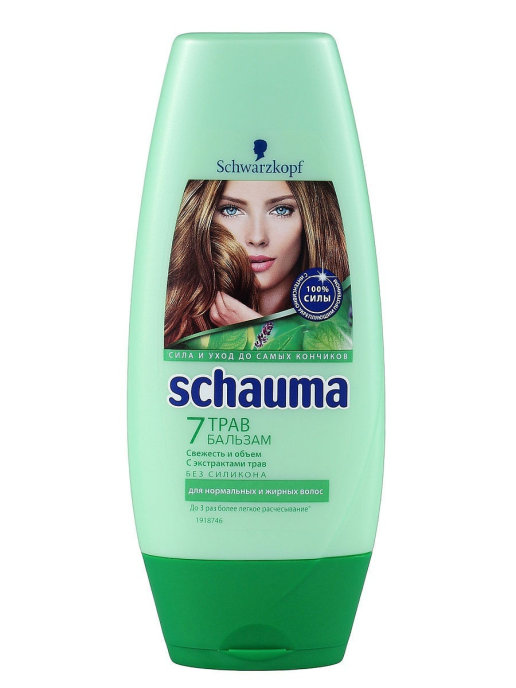 Купить Бальзам для волос Schauma 7 Трав Свежесть и объем 200мл