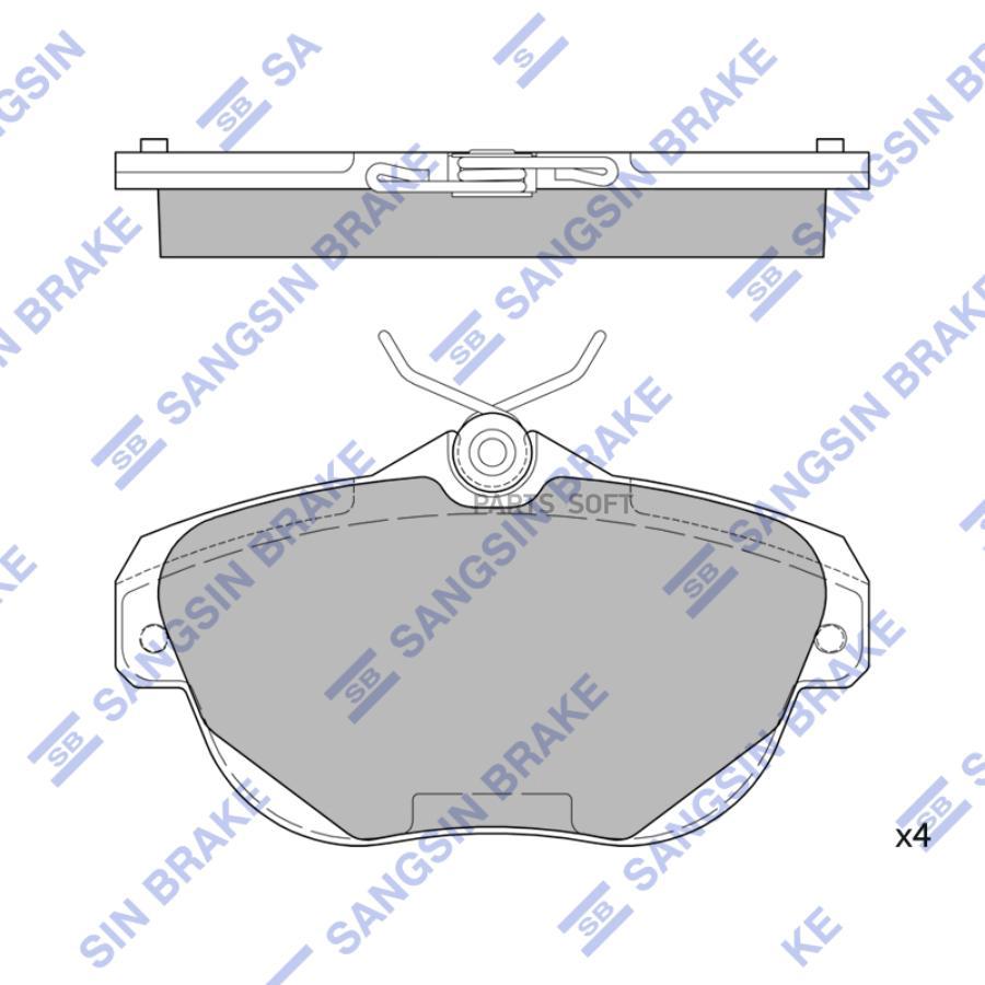 

Колодки тормозные citroen c6/c5 05- задн. Sangsin brake SP4270