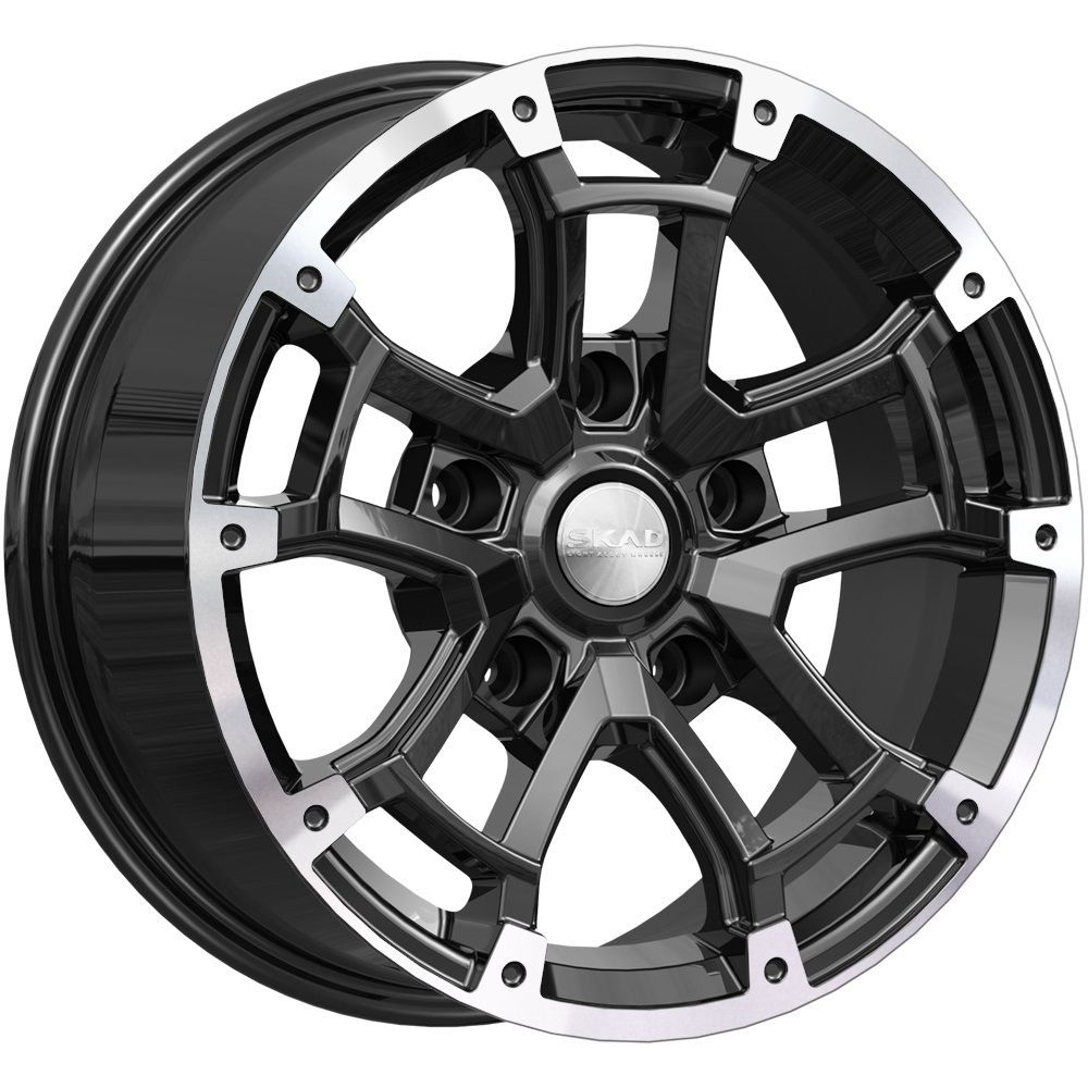

Колесный диск SKAD Барахас (A) 7xR16 ET15 5x139.7 D98.5 литой алмаз черный, Барахас