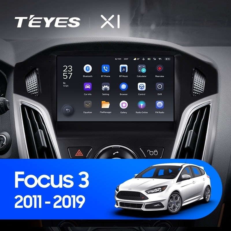 Штатная магнитола Teyes X1 4G 232 Ford Focus 3 2011-2019 2770000₽