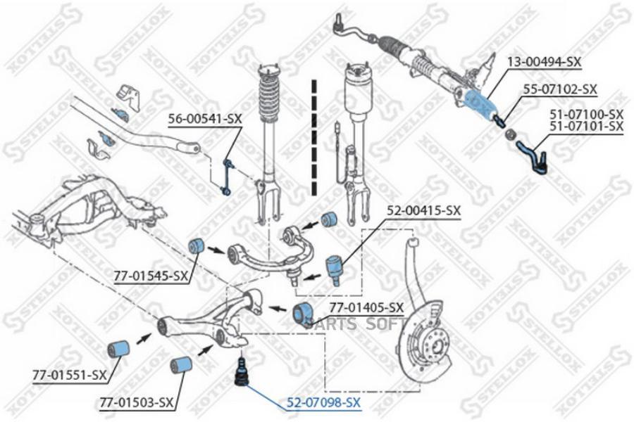 

STELLOX Опора шаровая STELLOX 5207098sx