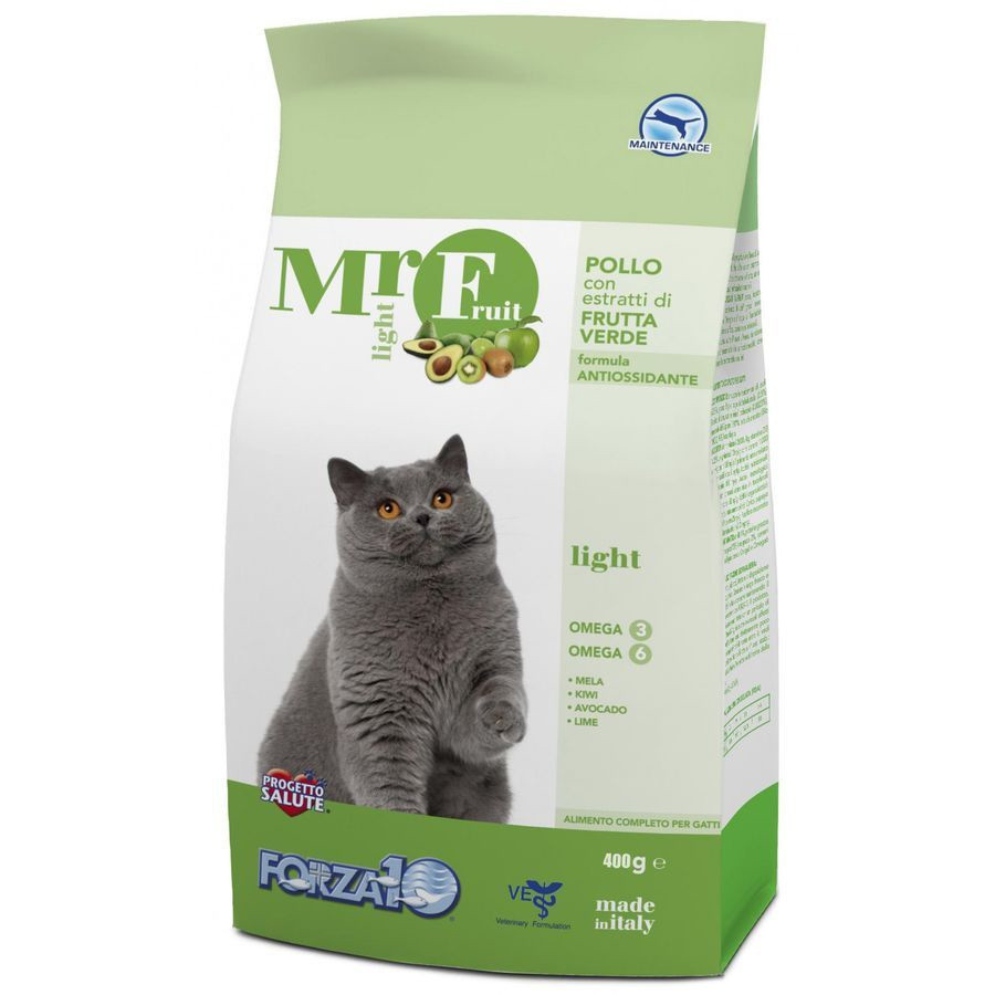 Сухой корм для кошек с лишним весом Forza10 Cat Mr Fruit, с курицей, 400 г