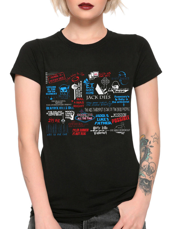 

Футболка женская Dream Shirts Спойлеры из фильмов 2208111 черная 2XL, Спойлеры из фильмов 2208111
