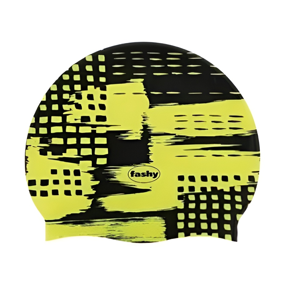 Шапочка для плавания Fashy Silicon Cap Black Yellow