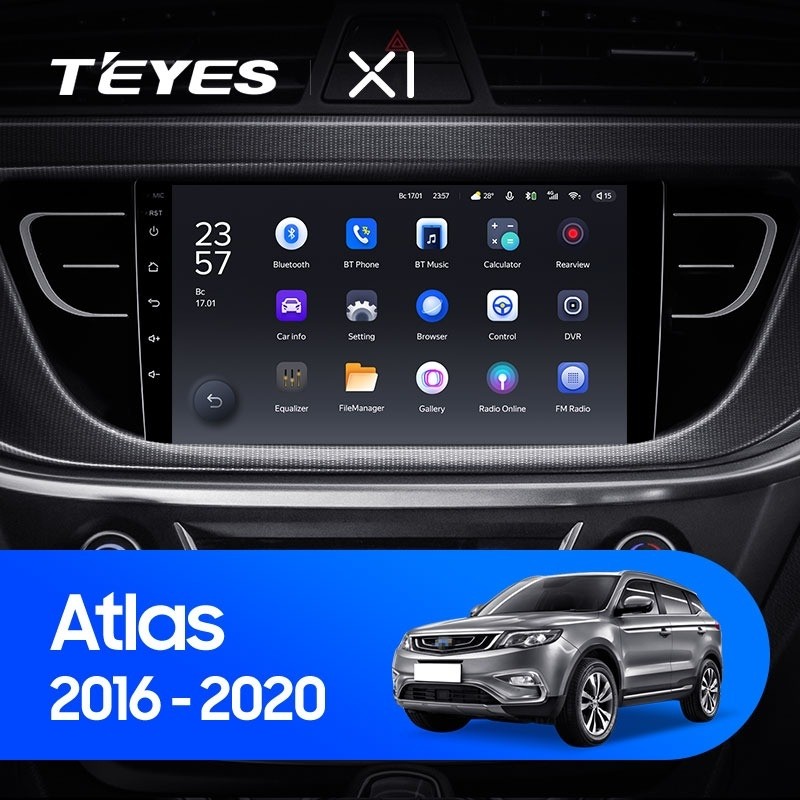 Штатная магнитола Teyes X1 4G 232 Geely Atlas NL-3 2016-2020 2580000₽