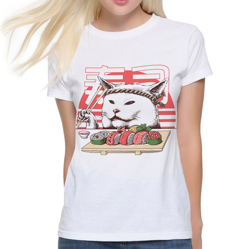 

Футболка женская DreamShirts Studio Мемный Кот и Суши DSN-303102w-1 белая XS, Белый, Мемный Кот и Суши DSN-303102w-1