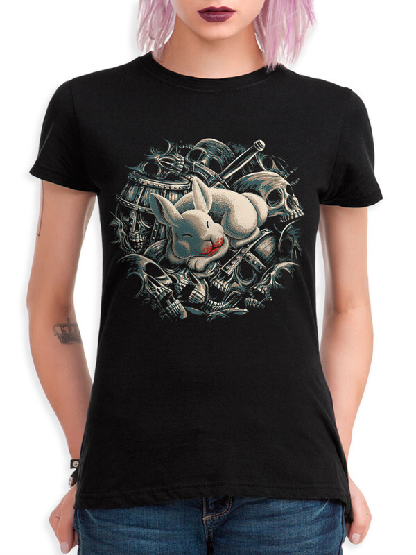 

Футболка женская DreamShirts Studio Злой Белый Кролик DSN-330321b-1 черная 3XL, Черный, Злой Белый Кролик DSN-330321b-1
