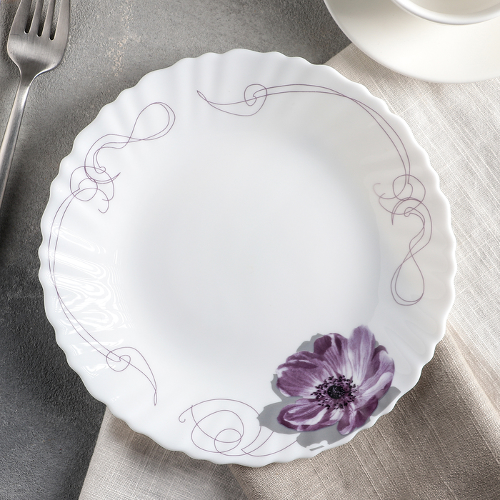 

Тарелка десертная Доляна «Сиреневое блаженство», d=17,5 см, Белый
