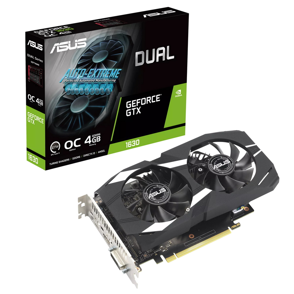 Видеокарта ASUS NVIDIA GeForce GTX 1630 Dual