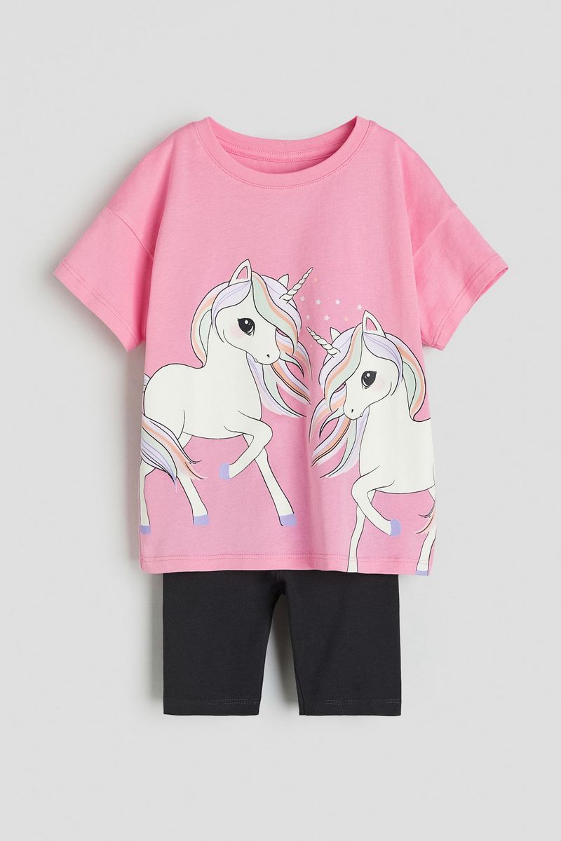 

Костюм повседневный детский H&M 1238606, розовый, 128, 1238606