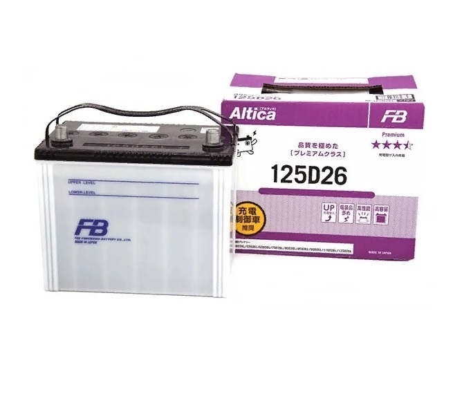 

Аккумулятор Furukawa Battery Altica Premium 85 А/ч 800 А обр. пол. 125D26L (261x175x220), Азия D26 без бортика