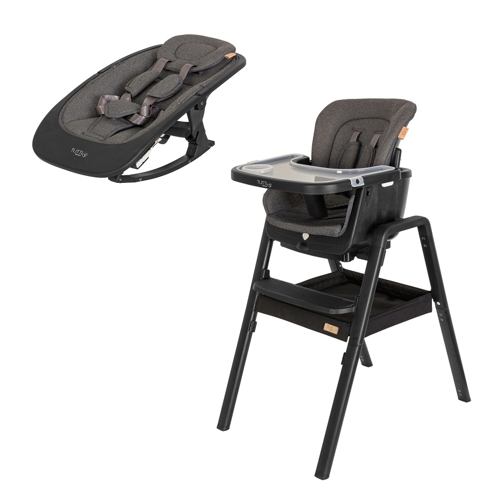 Стул Tutti Bambini для кормления High chair NOVA Complete Black/Black 611010/9999B кресло для мамы tutti bambini gc35