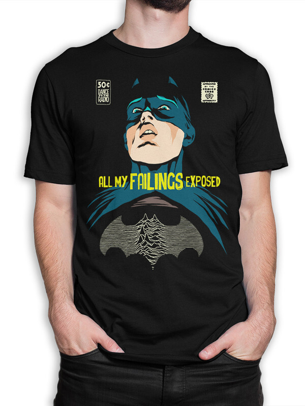 

Футболка мужская Design Heroes Joy Division - Летучая Мышь черная 2XL, Joy Division - Летучая Мышь
