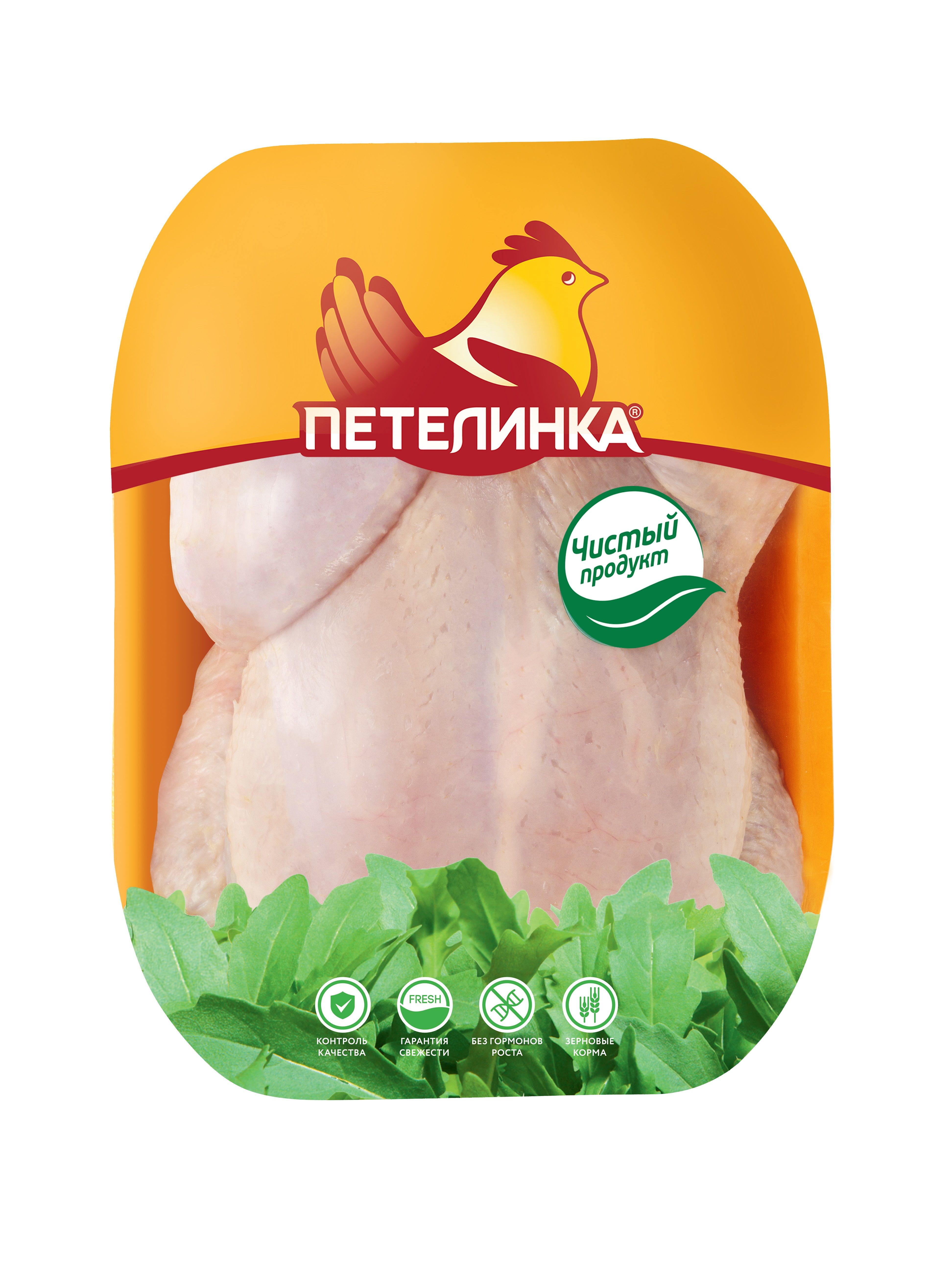 

Тушка цыпленка-бройлера Петелинка охлажденная +-1,6 г