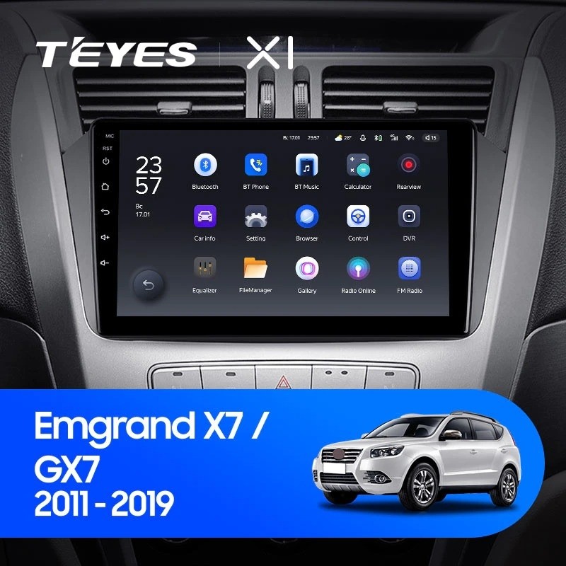 Штатная магнитола Teyes X1 4G 232 Geely Emgrand X7 1 GX7 EX7 2011-2019 2530000₽