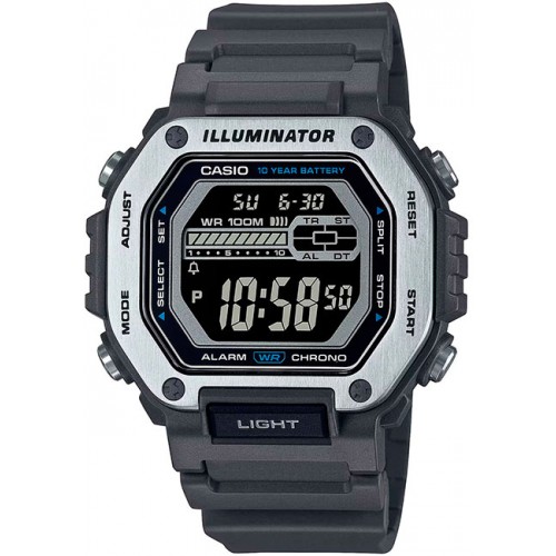 

Наручные часы мужские Casio MWD-110H-8B серые, MWD-110H-8B