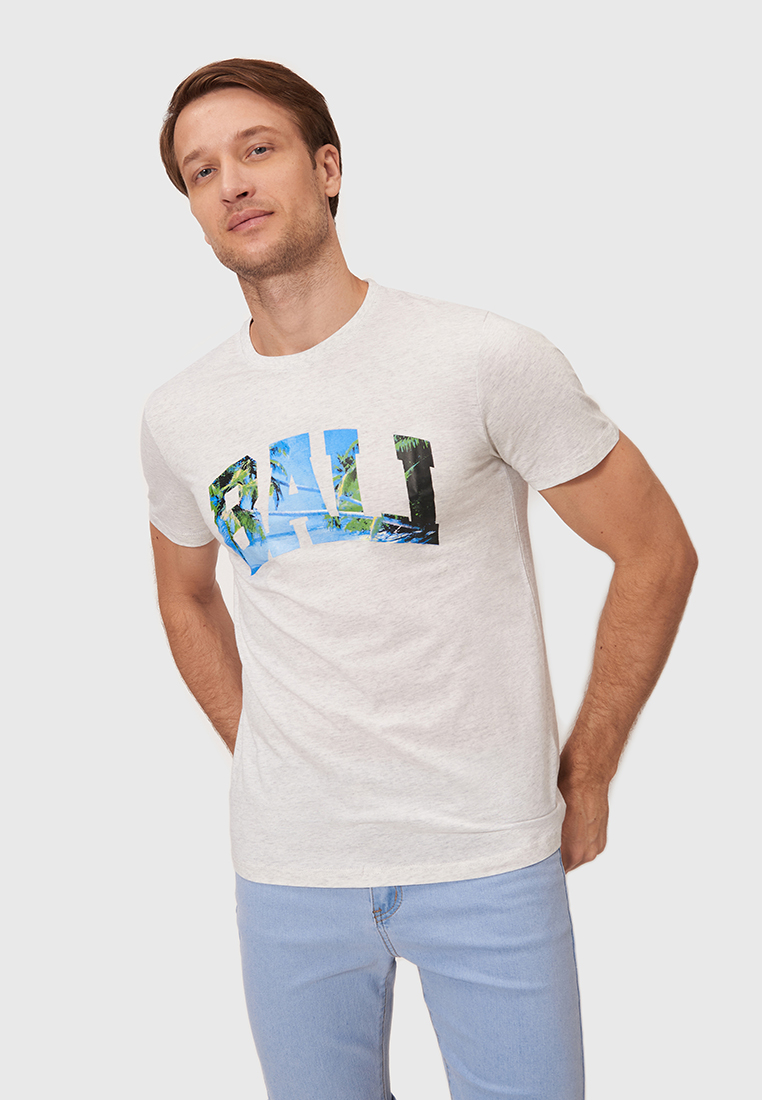 

Футболка мужская M201M006192GAJ Modis серая 44 RU, M201M006192GAJ