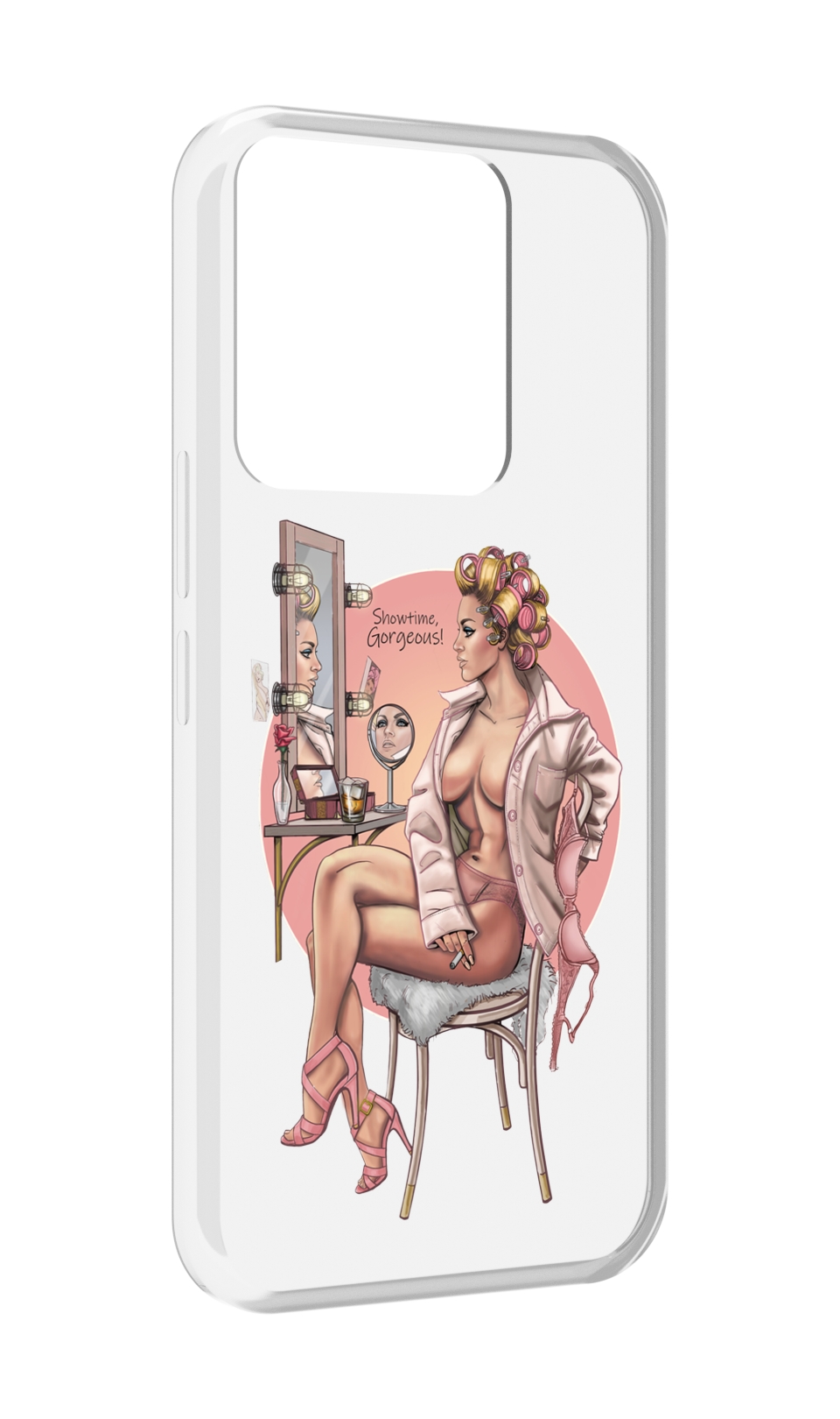 

Чехол MyPads красивая-девушка-с-зеркалом женский для Tecno Spark Go 2022 / Tecno Spark 8C, Прозрачный, Tocco