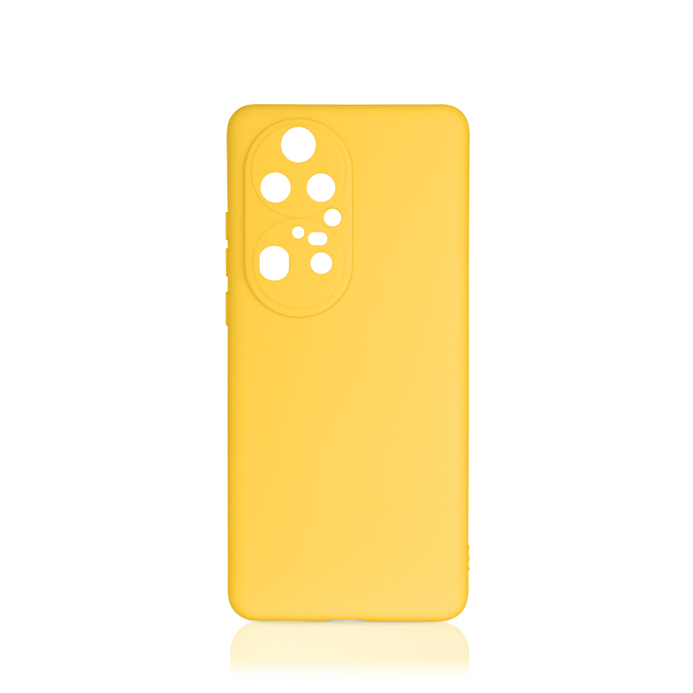 

Чехол DF для Huawei P50 Pro Yellow, Желтый, силиконовый для Huawei P50 Pro Yellow