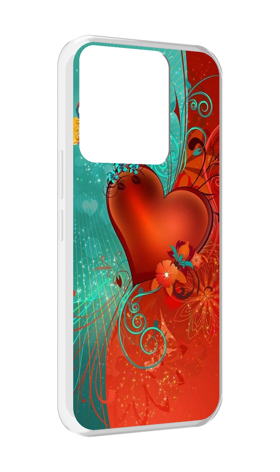 

Чехол MyPads красивые-яркие-сердечки для Tecno Spark Go 2022 / Tecno Spark 8C, Прозрачный, Tocco
