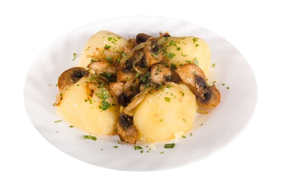 

Картофель отварной с грибами +-100 г