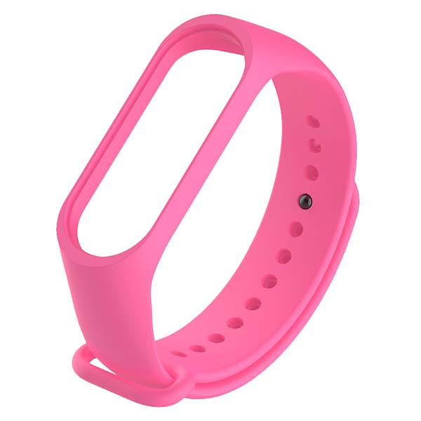 

Силиконовый ремешок для Xiaomi Mi Band 3/4 (Розовый)