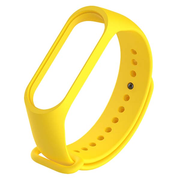 

Силиконовый ремешок для Xiaomi Mi Band 3/4 (Желтый)