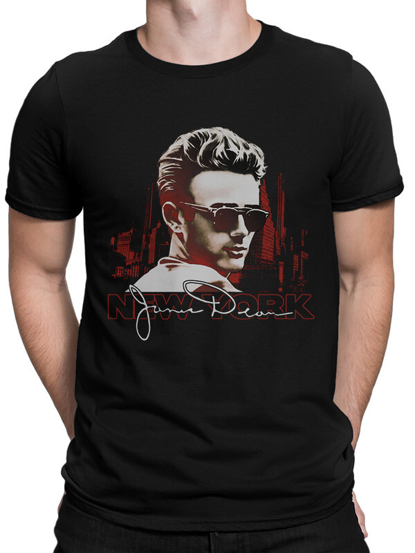 

Футболка мужская Dream Shirts Джеймс Дин - James Dean черная M, Джеймс Дин - James Dean