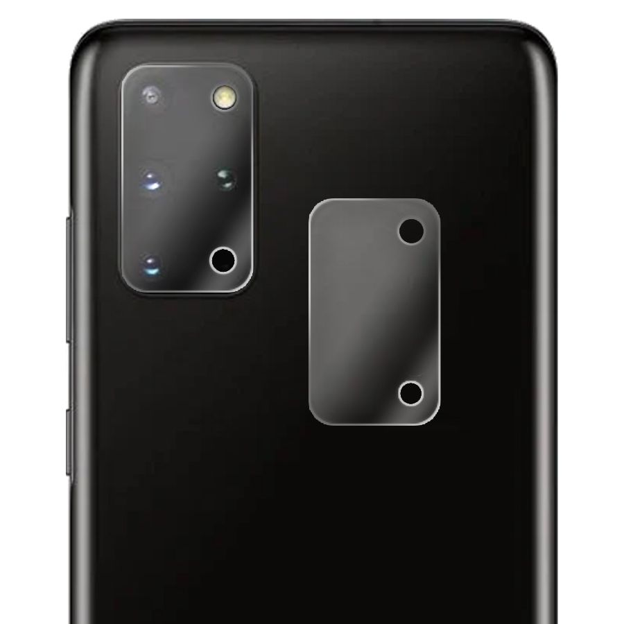 

Стекло защитное гибридное Krutoff для камеры Samsung Galaxy S20 Plus (2 шт.)