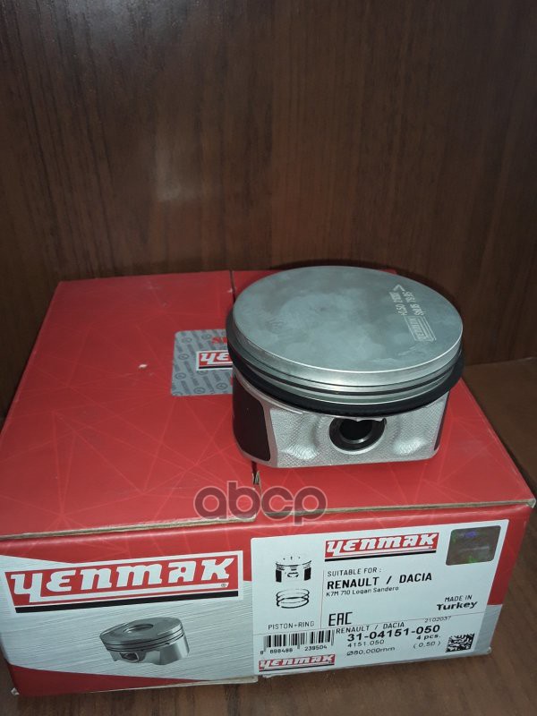 

YENMAK Поршень ДВС с кольцами RENAULT 79,50 MM +0,50