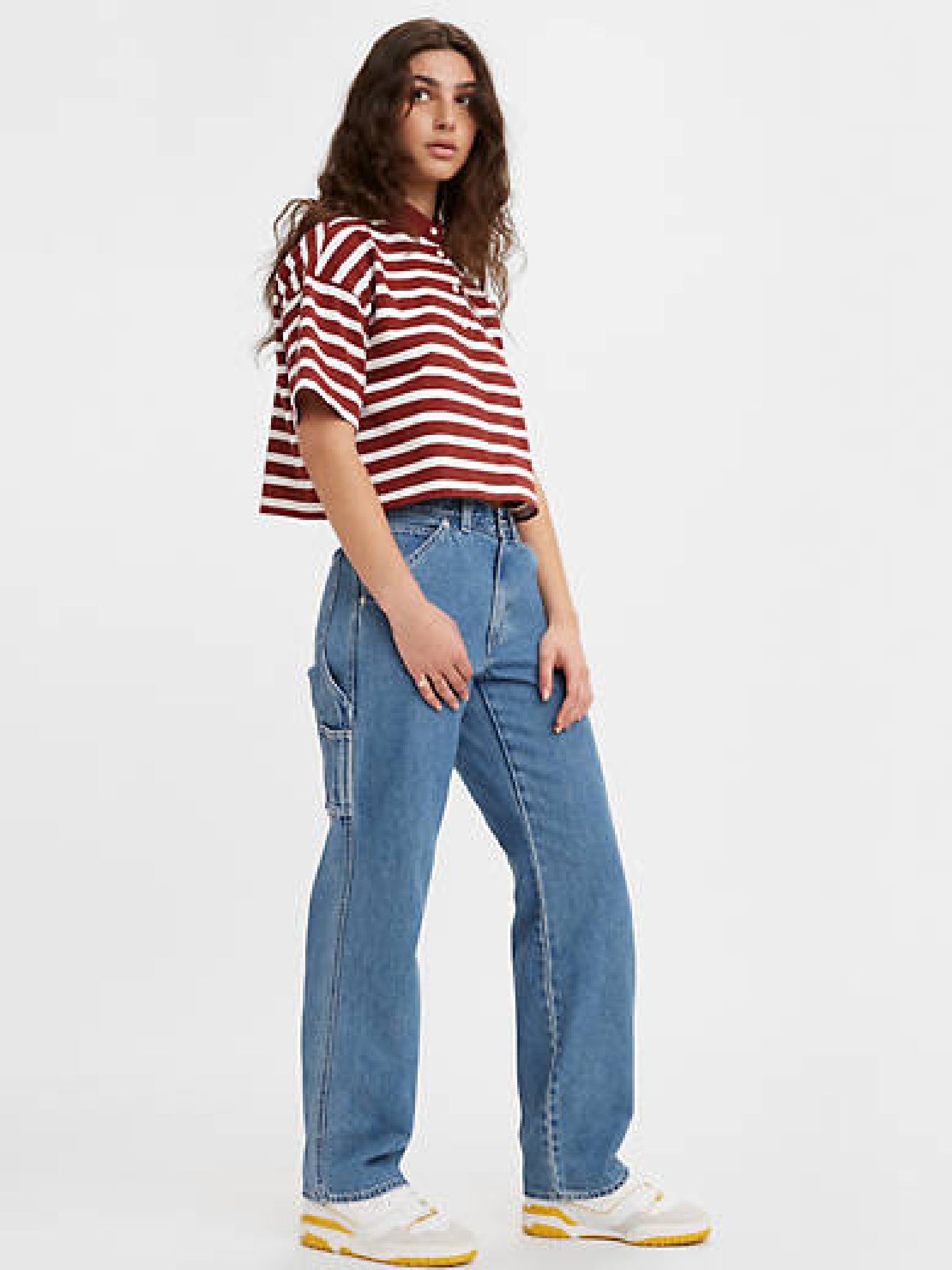 

Джинсы женские Levi's A3497-0003 синие 28-28, Синий, Baggy Dad Jeans