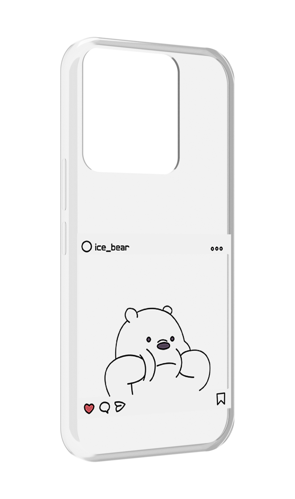 

Чехол MyPads ледяной-медведь для Tecno Spark Go 2022 / Tecno Spark 8C, Прозрачный, Tocco