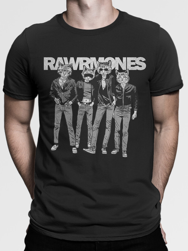 

Футболка мужская Dream Shirts Коты Ramones черная XL, Коты Ramones