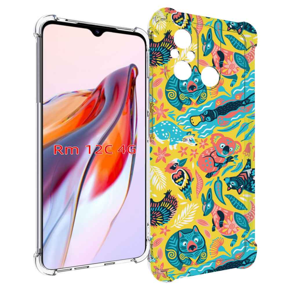 

Чехол MyPads seamless-pattern для Xiaomi Redmi 12C / Poco C55, Прозрачный, Tocco
