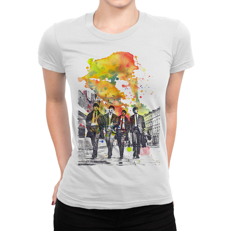 

Футболка женская Dream Shirts The Beatles 331005111 белая 2XL, "The Beatles" 331005111