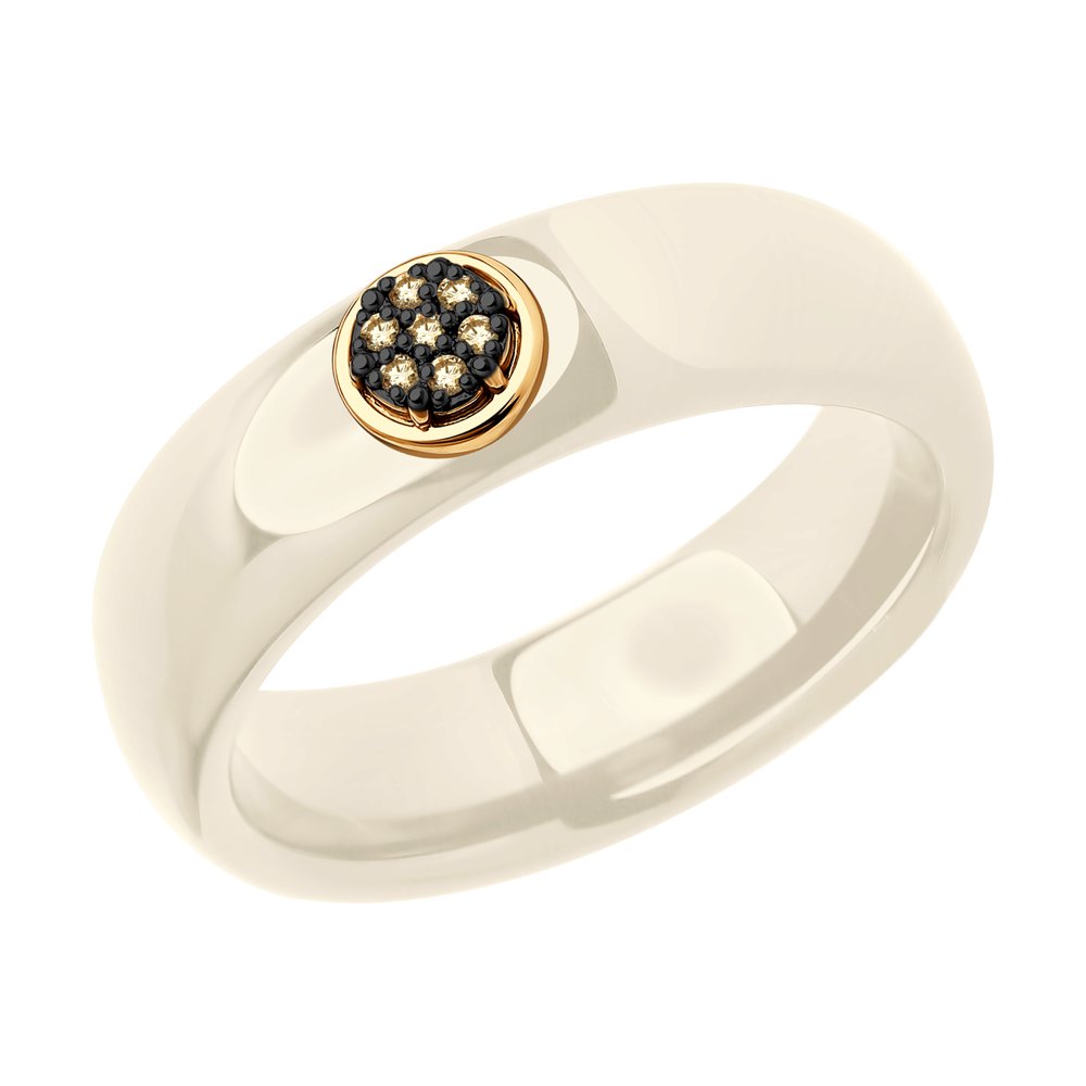 

Кольцо из красного золота с бриллиантом р. 15,5 SOKOLOV Diamonds 6015107, 6015107