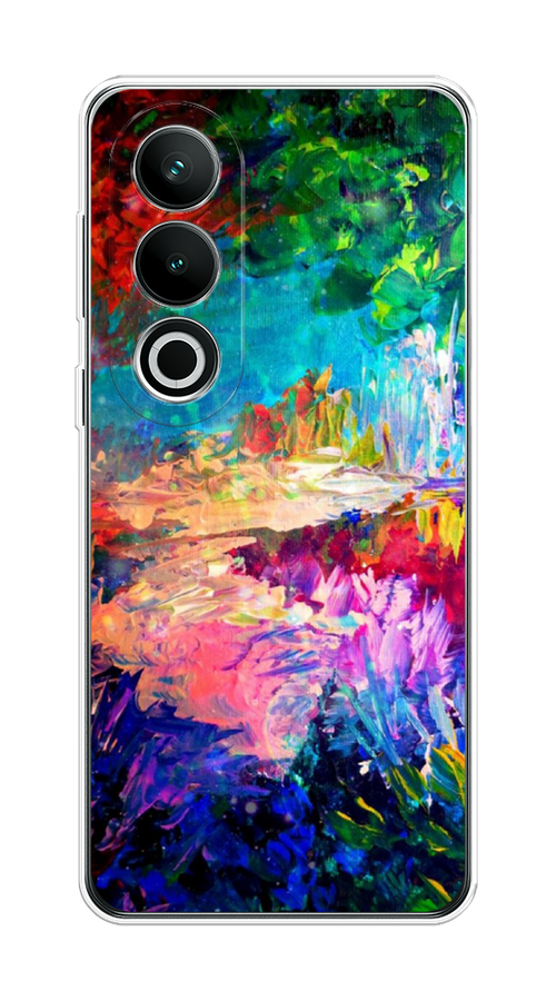 

Чехол на OnePlus Nord CE4 "Лес-гуашь", Синий;розовый;зеленый, 154750-1