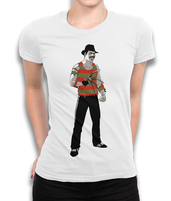 

Футболка женская Dream Shirts Фредди Крюгер-Меркьюри 331008111 белая M, Фредди Крюгер-Меркьюри 331008111