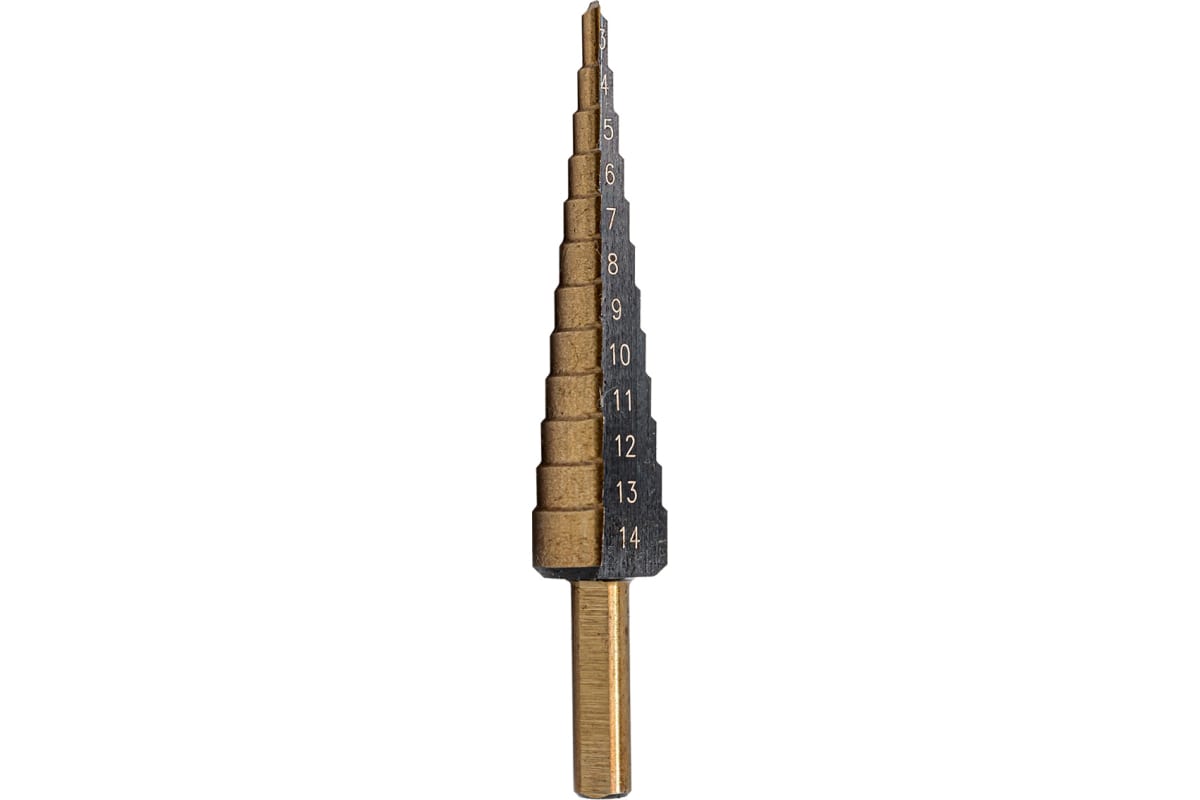

FORSAGE F-44738 Сверло ступенчатое HSS42413-14мм в блистере 1шт