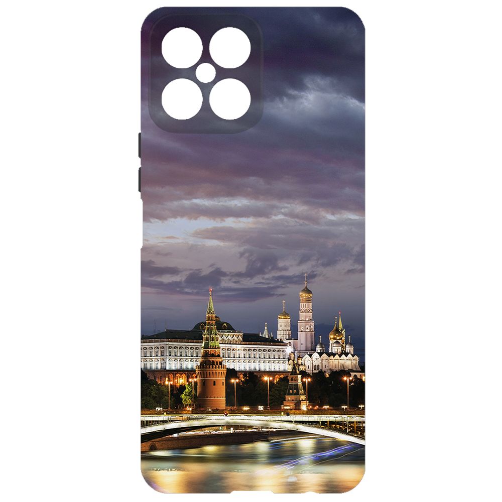 

Чехол-накладка Krutoff Soft Case Россия, Московский Кремль для Honor X8 черный