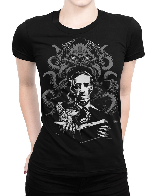 

Футболка женская Dream Shirts Говард Лавкрафт и Ктулху 331011111 черная M, Говард Лавкрафт и Ктулху 331011111