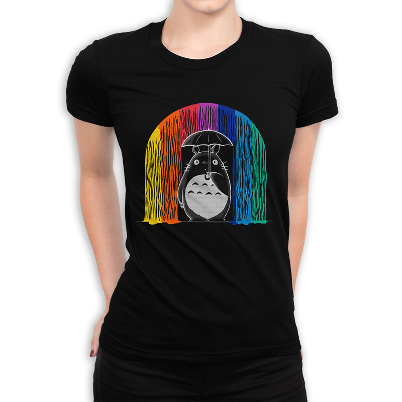фото Футболка женская dream shirts мой сосед тоторо 331013111 черная l