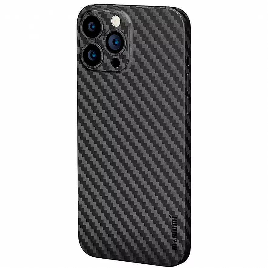 Чехол Memumi Ultra Slim 0.3 для iPhone 14 Pro чёрный карбон