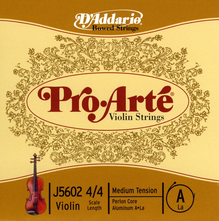 Cтруна для 3/4 скрипки из стали, нота Ля (A) DAddario J5602 3/4M Pro-Arte