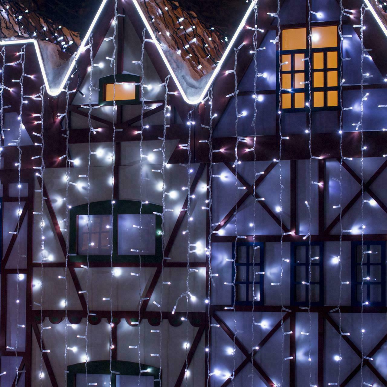 

занавес 2*3м IP65 200-101 белый с мерцанием